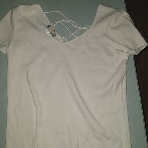 Talbot's white short sleeve top